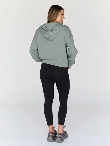 Miniatura 5 de Trendy Queen Sudaderas con capucha para mujer, con cremallera completa, sudaderas recortadas, chaquetas informales, cómodas, para gimnasio, trajes