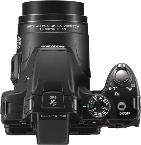 Miniatura 3 de Nikon COOLPIX P510 Cámara digital CMOS de 16.1 megapíxeles con objetivo de vidrio NIKKOR ED con aumento 42x y GPS con grabador de ubicación