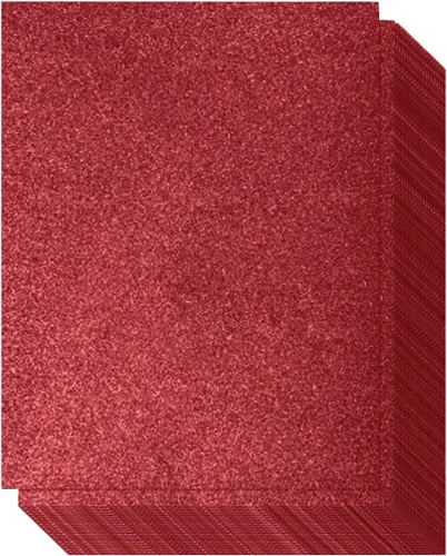 Miniatura 4 de Cartulina con purpurina – Autoadhesiva – Paquete de 20 – 8.5 x 11 pulgadas – Hojas brillantes de alta calidad para manualidades, proyectos de arte