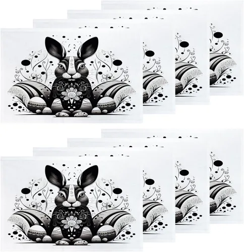 Miniatura 68 de Shrahala Hermosos manteles individuales de flores de rosas, hermosas flores, elegantes manteles de lino de arpillera lavable, aislamiento térmico