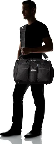 Miniatura 8 de Everest Gimnasio bolsa con bolsillo para ropa húmeda, Marino), S223-NYBK