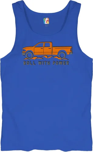 Miniatura 39 de Tee Hunt Camisetas gráficas y camisetas sin mangas para hombre Roll with Power Pickup Truck