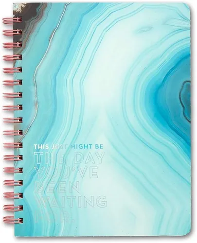 Miniatura 19 de Compendium Cuaderno de espiral – Good Things Start Here — Un cuaderno de diseño en espiral con 192 páginas rayadas, rayas universitarias, 7.0 Good