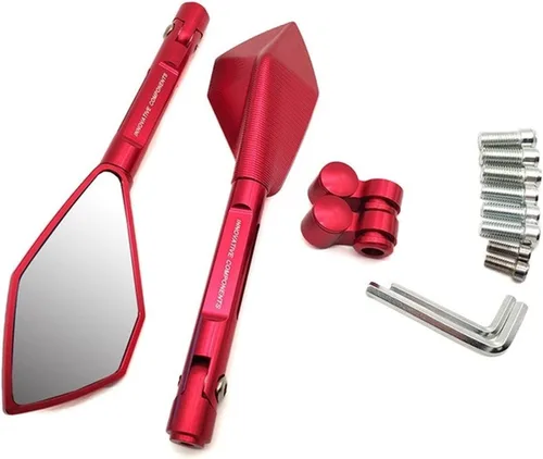 Miniatura 9 de Accesorios para espejos retrovisores de motocicleta, espejos laterales CNC negro para Kawasaki Ninja 250 Ninja 300R Z250 Z300 VERSYS 300X