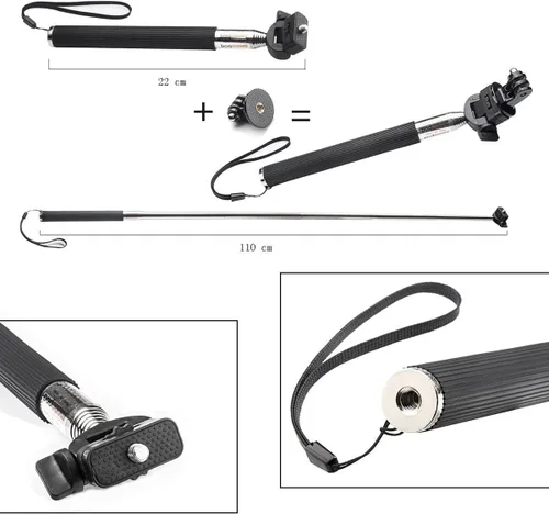 Miniatura 4 de Accesorios 13 en 1 para Gopro, kit de accesorios para cámara de acción compatible con GoPro Hero 13 12 11 10 9 8 Max 7 6 5 4 Negro SJ4000 y otras