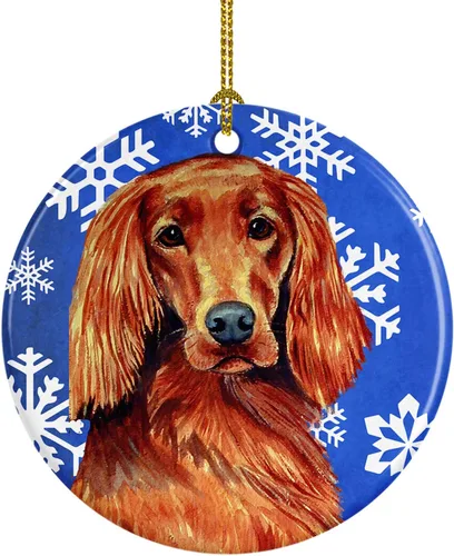 Miniatura 127 de Caroline's Treasures Cavalier Spaniel - Adorno de cerámica para colgar en el árbol de Navidad, para el hogar, Navidad, fiestas, regalo, 3 pulgadas