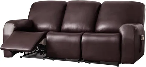 Miniatura 9 de Funda para sofá reclinable de 2/3 plazas, de piel sintética, impermeable, con bolsillo lateral, funda para sillón de masaje, protector de muebles
