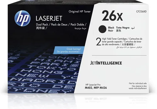 Miniatura 2 de HP 26X (CF226X) cartucho de tóner negro, de alto rendimiento, original LaserJet.