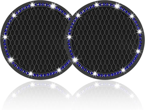 Miniatura 19 de JUSTTOP - Portavasos para automóvil, paquete de 2 unidades, universal, antideslizante, soporte para tazas, accesorios para interiores de automóvil