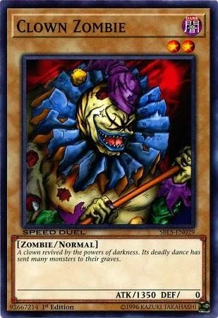 Yu-Gi-Oh! - Clown Zombie - SBLS-EN029 - Común - 1ª Edición - Barajas de Duelo Velocidad - Arena of Lost Souls