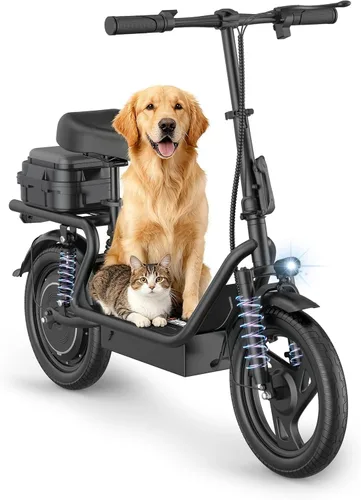 Miniatura 13 de MAXSHOT Electric Scooter for Adults, 8.5/14" Tires, 19/22Mph, 350W/500W Motor, 16-28 Miles Range, Folding E-Scooter with Dual Suspension,APP Control