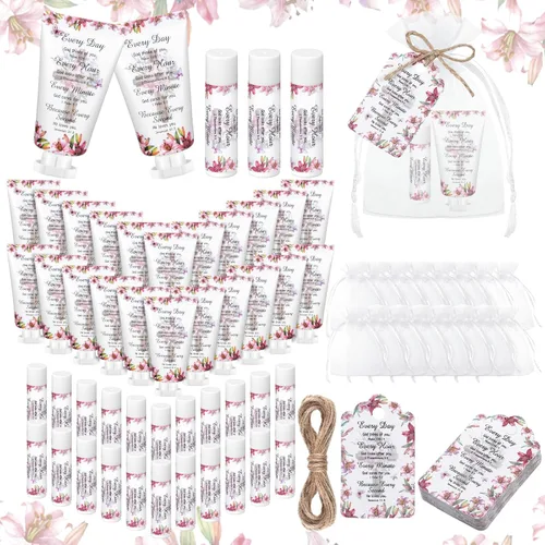 Miniatura 9 de 24 juegos de regalos de graduación cristiana, crema de manos y bálsamo labial a granel, regalos de agradecimiento para profesores, versículo