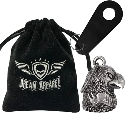 Miniatura 2 de Dream Apparel Campana de motocicleta Guardian Angel Drive Away Gremlin, campana de motociclista para hombres y mujeres, regalo de buena suerte
