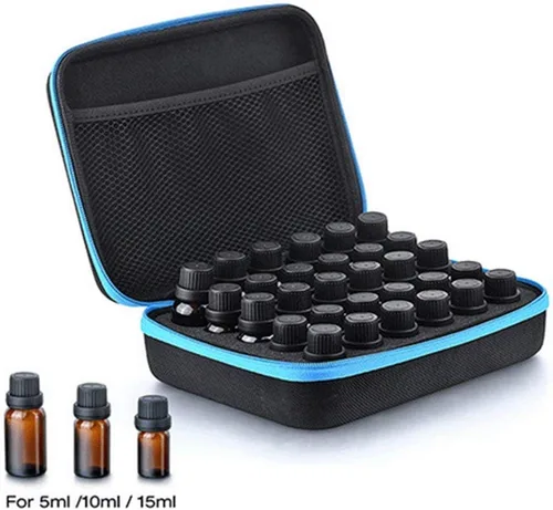 Miniatura 3 de DHXYZZB Almacenamiento de aceites esenciales, funda de transporte de aceites esenciales, Negro, Moderno