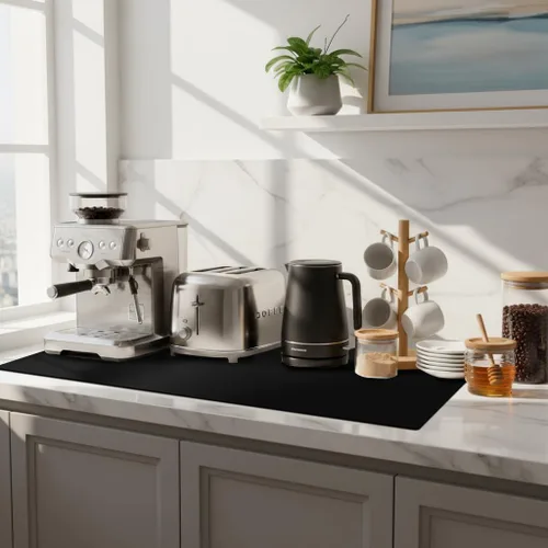 Miniatura 6 de Tapete de silicona extra grande para encimera de cocina, 36 x 24 pulgadas, tapete de silicona para mesa de resina, tapete resistente al calor