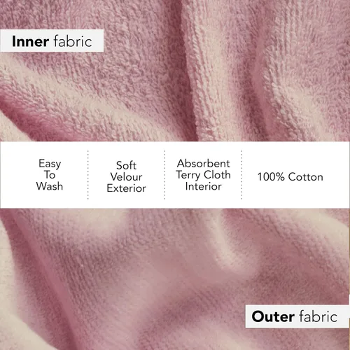 Miniatura 11 de Boca Terry Toalla de spa para mujer - Toalla 100% algodón para spa, regadera y baño - Talla universal, XXL y XXXXL (4XL)., talla única , Negro