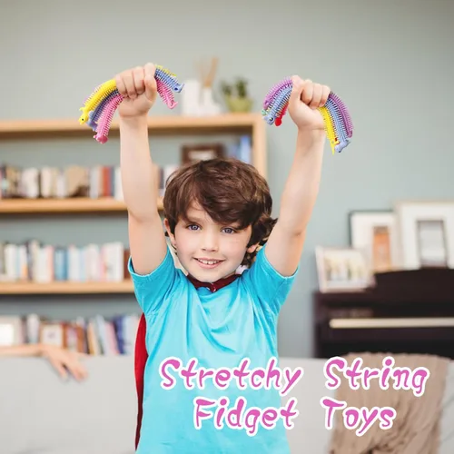 Miniatura 5 de 40 PIEZAS Juguete Fidget Elástico, Juguetes Fidget de Cuerdas Elásticas Coloridas, Juguetes Fidget Sensoriales Antiestrés para Niños y Adultos