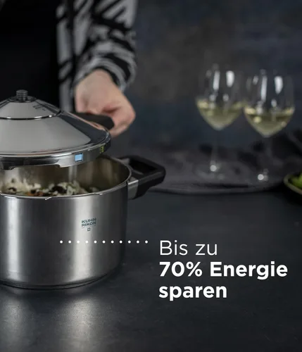 Miniatura 7 de Kuhn Rikon, olla de presión, de acero inoxidable., Plateado