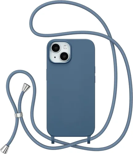 Miniatura 32 de ZTOFERA Funda Crossbody para iPhone 15 Pro con Correa de Cordón Ajustable, Funda Suave de Silicona Líquida para iPhone 15 Pro 6.1 pulgadas - Rosa