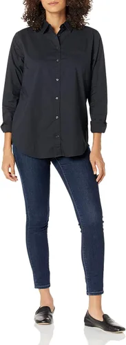 Miniatura 4 de Tienda Essentials - Camisa de popelina con botones, de manga larga y ajuste clásico para mujer