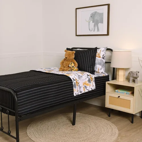 Miniatura 11 de Beddy's Flower Blossoms - Ropa de cama duradera con cremallera para niños - Cama en una bolsa - Sábanas y edredón florales rosas - Incluye funda