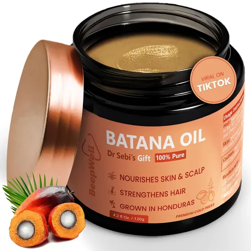Aceite de batana para el crecimiento del cabello, 100% aceite de Batana crudo de Honduras, aceite de tratamiento capilar de crecimiento silvestre