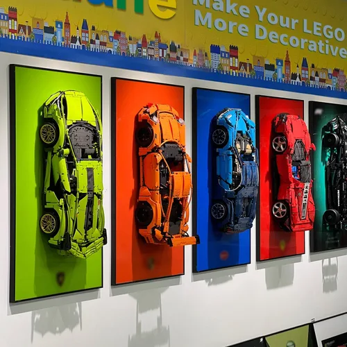 Miniatura 6 de iLuane Tablero de pantalla para LEGO Technic Porsche 911 GT3 RS 42056, kit de construcción, coleccionables para adultos, decoración del hogar u