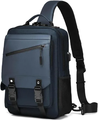 Bolsa tipo mensajero de lona tipo bandolera para computadora portátil, casual, viajes, para hombres y mujeres