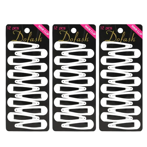 Miniatura 10 de Dofash Pinzas para el cabello a presión de metal, 2.0 in, accesorios básicos para el cabello, pinzas para el cabello de estrella, 12 piezas