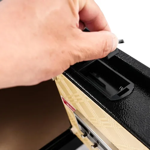 Miniatura 5 de Caja fuerte, caja fuerte de seguridad de 15 x 12.6 x 11.8 pulgadas con teclado digital, sistema de doble llave e iluminación LED integrada