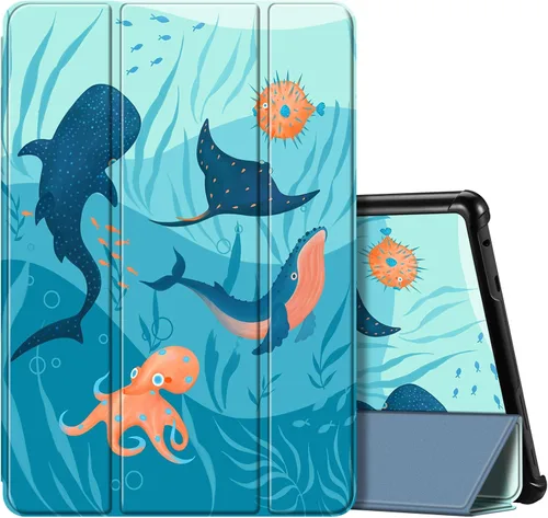 Miniatura 17 de Fintie Funda delgada para tableta Fire HD 10 (13ª generación, versión 2023) – Funda rígida de triple pliegue ligera con función de encendido