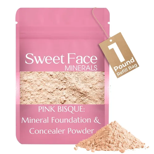 Miniatura 14 de Sweet Face Minerals - Recambio de polvo de base (BEIGE) (bolsa de 0.42 oz) por Sweet Face Minerals, polvo de maquillaje ligero y mineral suelto