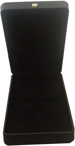 Miniatura 4 de Conjunto de joyas de boda Caja de cuero premium collar pendiente anillo expositor soporte de almacenamiento (negro)