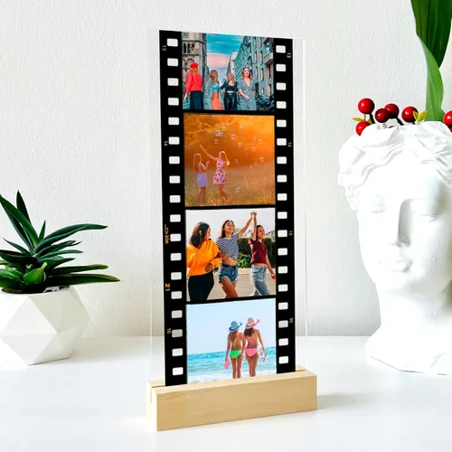 Miniatura 6 de ENVÍO EL MISMO DÍA Placa de Película de Foto Retro en Rollo de Película de Recuerdo con Soporte - Regalo Personalizado de Foto para Mejor Amiga