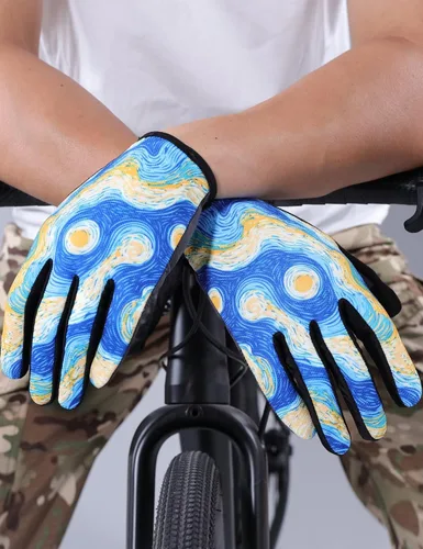 Miniatura 2 de INBIKE Guantes de ciclismo para hombres y mujeres, guantes de bicicleta transpirables con dedos completos, antideslizantes, pantalla táctil
