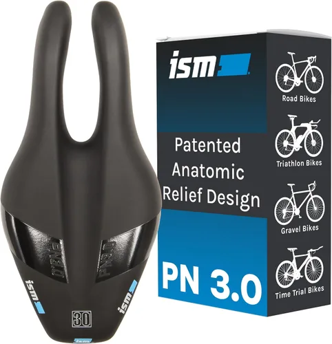 Miniatura 9 de ISM PN Series - Sillín acolchado para bicicleta de carretera, asiento de bicicleta sin nariz diseñado profesionalmente para bicicletas de carretera