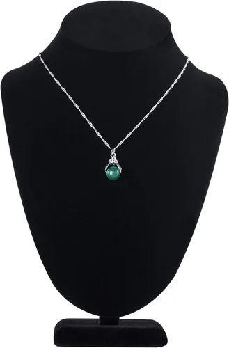 Miniatura 4 de Polmart P26-BL Collar Busto, Terciopelo Negro, 10