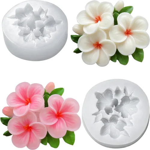 Miniatura 11 de 4 moldes para velas de margaritas, moldes de silicona para hacer velas, molde decorativo en forma de flores 3D para fondant, jabón, pastel