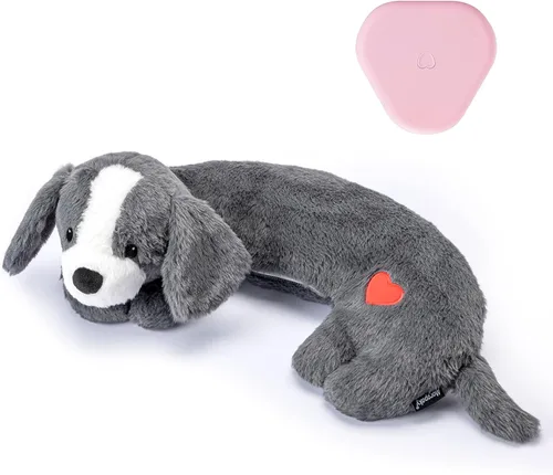 Miniatura 8 de Moropaky Juguete de latido para cachorros, animal de peluche con latido para cachorros, juguete de felpa con latido para cachorros, juguete
