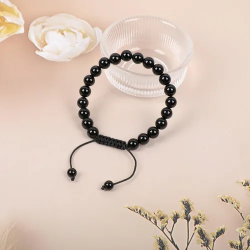 Miniatura 77 de AD Beads Pulseras de piedras preciosas unisex de 0.315 pulgadas (0.315 in), macramé curativo ajustable de 7 a 9 pulgadas Usa esta pulsera