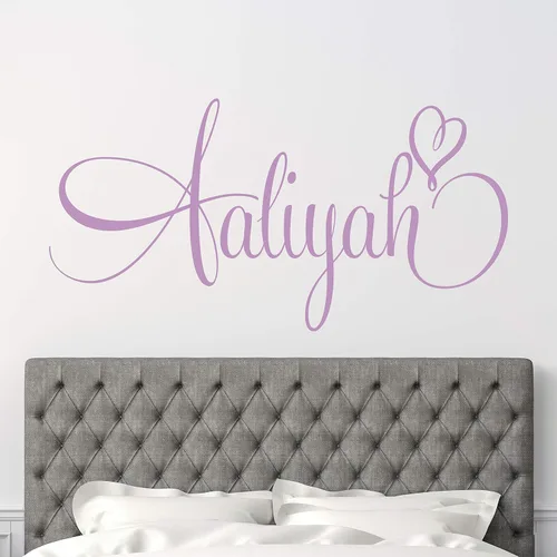 Miniatura 3 de Calcomanía de pared con nombre personalizado, para habitación de niñas, habitación de niños, calcomanía de pared con nombre personalizado