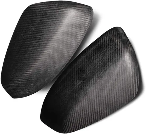 Miniatura 6 de Cubierta de espejo retrovisor lateral para 2009-2020 Nissan 370Z Z34 fibra de carbono negra