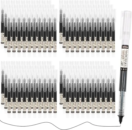 Beieverluck 120 piezas de bolígrafos de bola rodante de 0,5 mm, bolígrafos japoneses de punta fina, bolígrafos de tinta líquida de secado rápido,