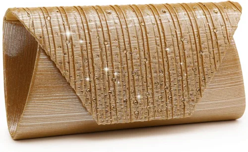 Miniatura 10 de Dasein - Bolsos de mano para mujer, para bodas, carteras para fiestas, bolsos de mano tipo clutch para cócteles, graduación, formales con strass