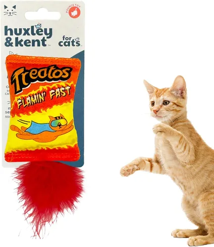 Miniatura 19 de Huxley & Kent Juguete de Peluche para Gatos - Juguete Interactivo de Hierba Gatera para Gatos y Gatitos - Suave con Crujido y Hierba Gatera