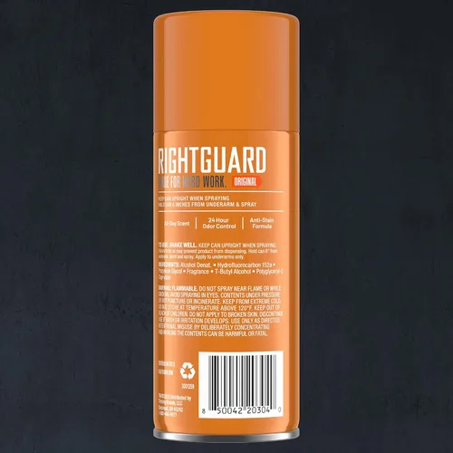 Miniatura 2 de Right Guard Sport Original Scent Desodorante en Aerosol - Desodorante en aerosol de protección sin aluminio para hombres, bloquea el sudor