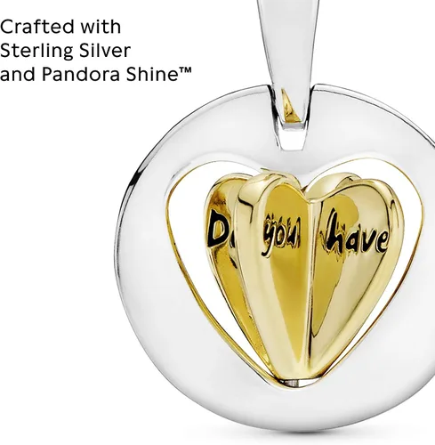 Miniatura 3 de PANDORA Joyería colgante de corazón giratorio en brillo y plata de ley Metal no aplica