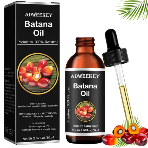 Aceite de batana orgánico para el crecimiento del cabello, 100% puro, promueve el bienestar del cabello para hombres y mujeres, mejora el brillo del