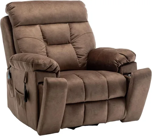Miniatura 14 de JUUXO Silla reclinable Power Lift extra grande para personas mayores - Sillón reclinable extra ancho para hombre grande con calor y masajes