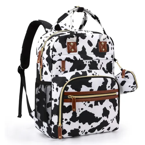 Miniatura 11 de Tuwubi Mochila para pañales, bolsa de viaje Baby Essentials, mochilas impermeables multifunción, artículos esenciales de viaje con correas para Gris